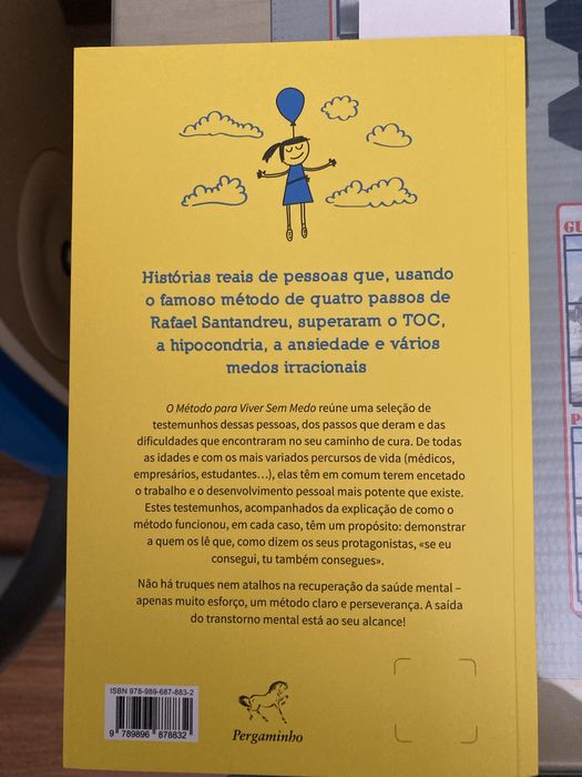 O método para viver sem medo, de Rafael Santandreu