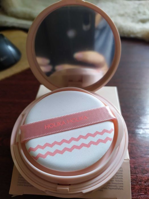 Кушон для лица Holika Holika Holi Pop Blur Lasting Cushion 02 Pink Blur SPF50+