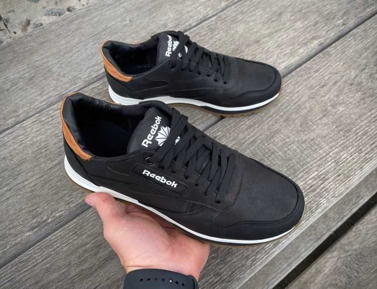 Чоловічі шкіряні зимові кросівки на вовні в середині міцна шкіра