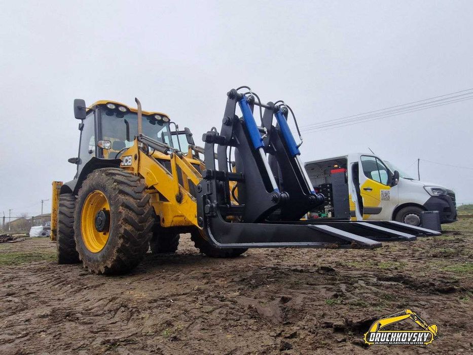 Гідравлічний захват на навантажувач | Вила | Захват для деревини,