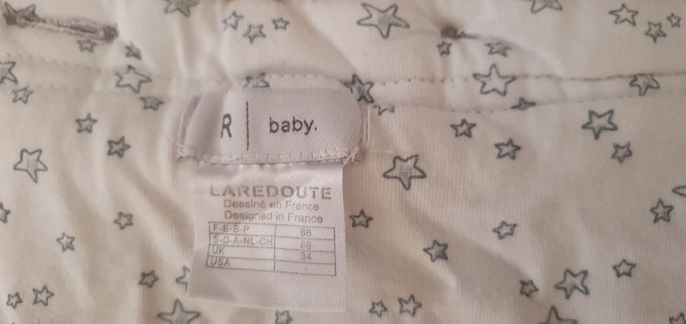 Ninho/cobertor para bebe em algodão cinza  La Redoute