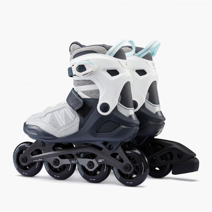 Patins em Linha Adulto FIT500 Cinzento Gelo