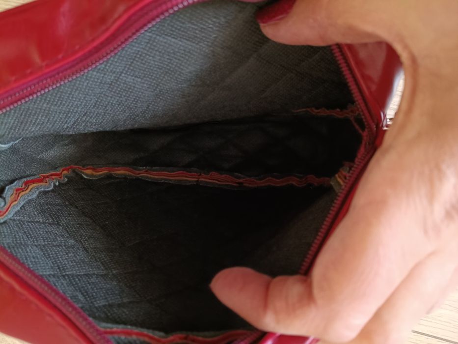 Torebka damska mała kolor bordowy