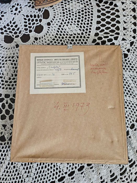 Witold Chomicz - Tryptyk Krakowski - Drzeworyt 1954 rok - 3 obrazy