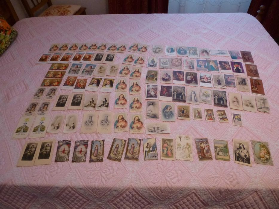 Coleção de Santinhos católicos, antigos