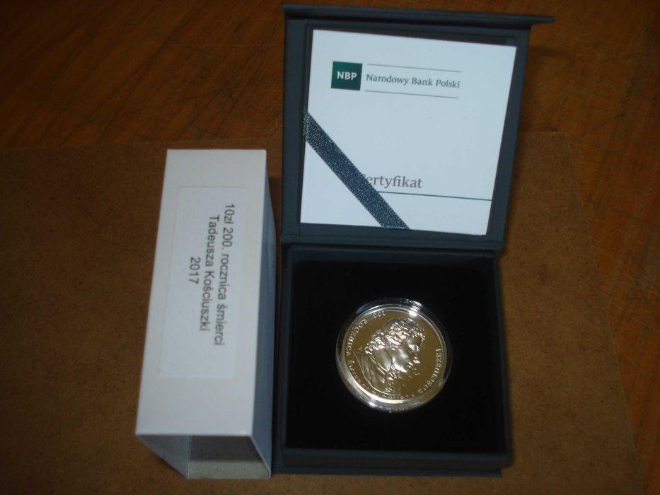 10 zł 2017 T. Kościuszko moneta kolekcjonerska