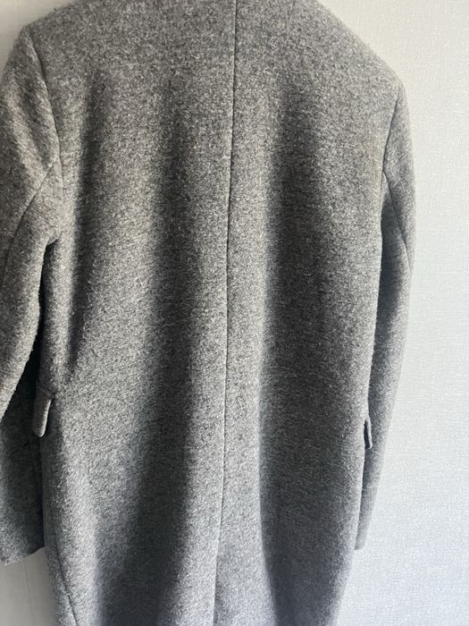 Шерстяное пальто бойфренд pull&bear