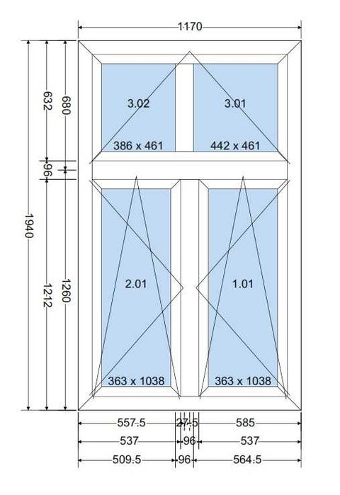 okno 120x250 okno 120x190