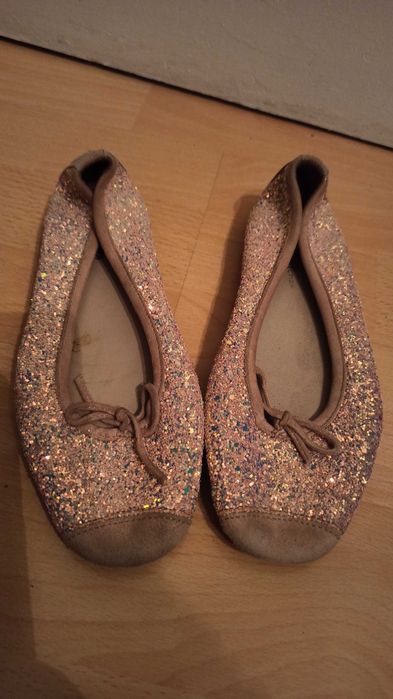 Buty z brokatem baleriny dla dziewczynki rozmiar 32
