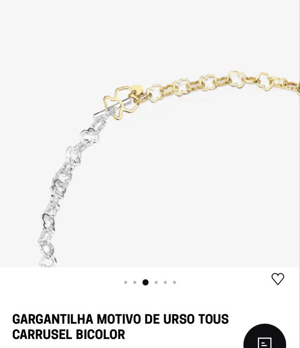 Gargantilha Tous urso