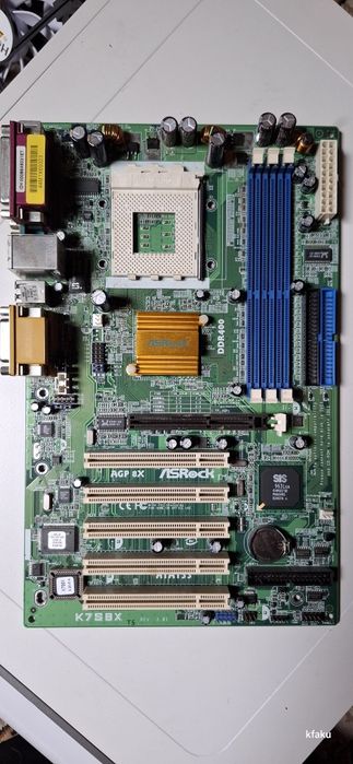 Płyta główna ASRock K7S8X socket 462, ddr400, AGP, retro pc