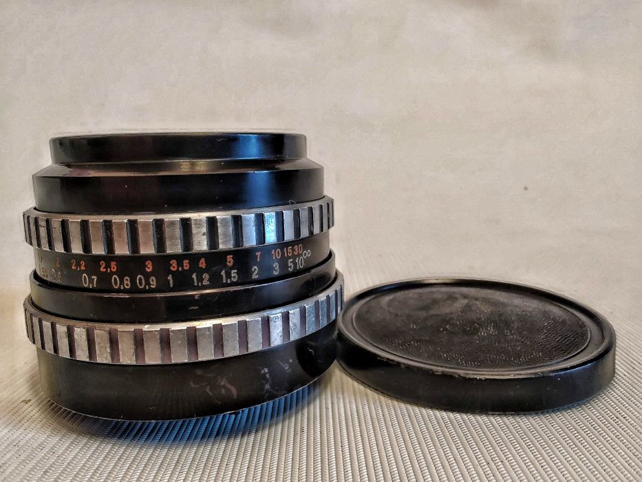 Фотообьектив Tessar 2,8/50 Carl Zeiss Jena DDR "zebra",резьба М42