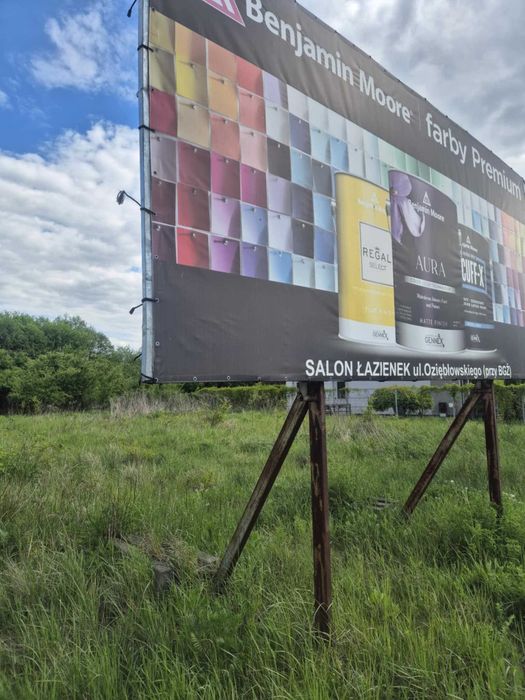 Tablica reklamowa billboard z profilami 5m x 2,5m