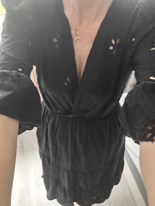 Czarna dluga sukienka