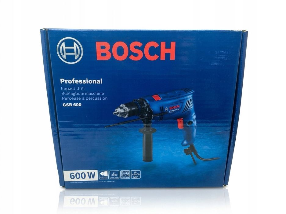 Wiertarka bosch gsb 600 profesjonalna narzędzie udarowe