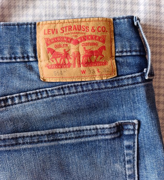 Calças ganga Levi's 514 Azuis