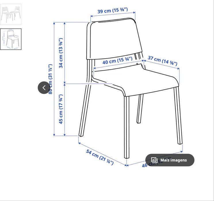 Mesa e Cadeiras marca IKEA
