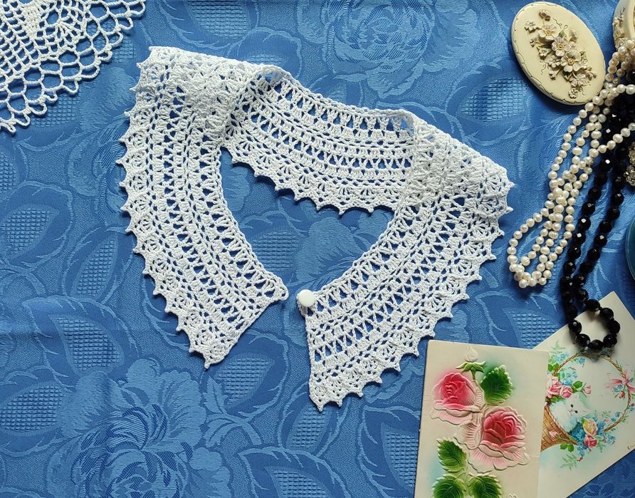 Kołnierzyk szydełkowy