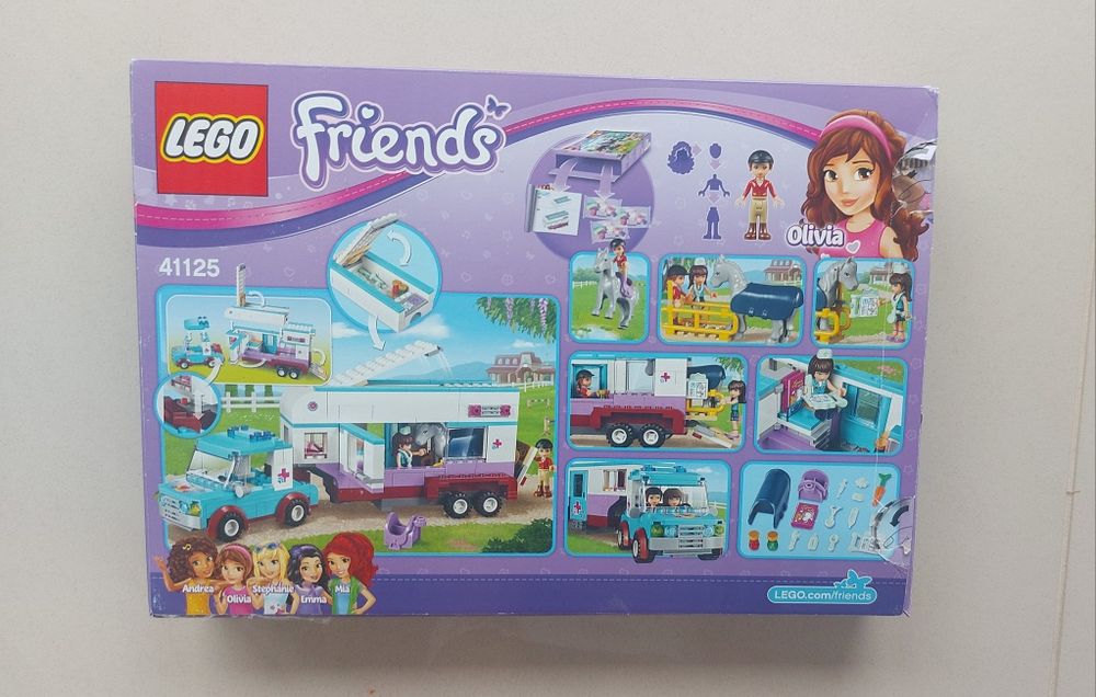 Klocki Lego Friends 41125 przyczepa lecznicza dla koni