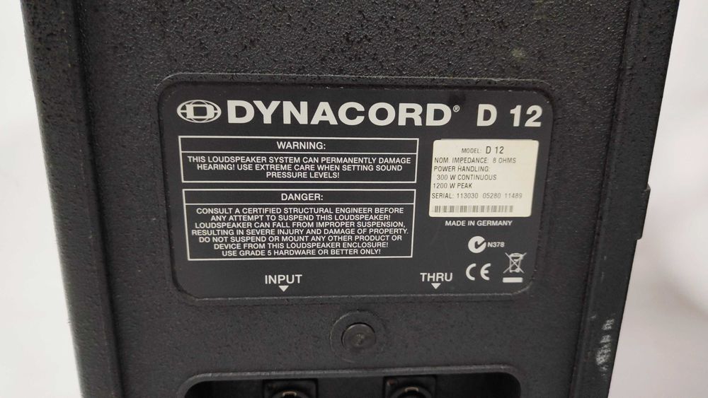 DYNACORD D12 - D-LITE 2000 - kolumny pasywne 2 szt