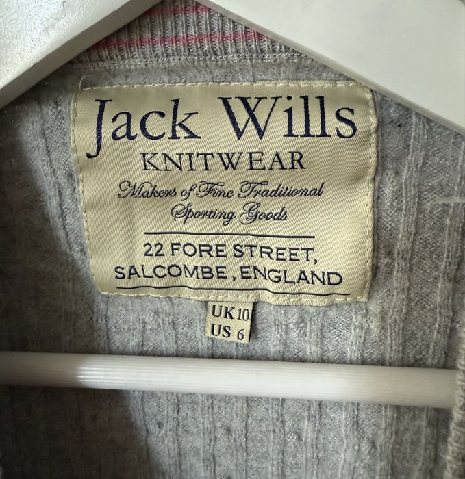 Sweter bawełna wełniany pleciony warkocz basic casual Jack Wills S
