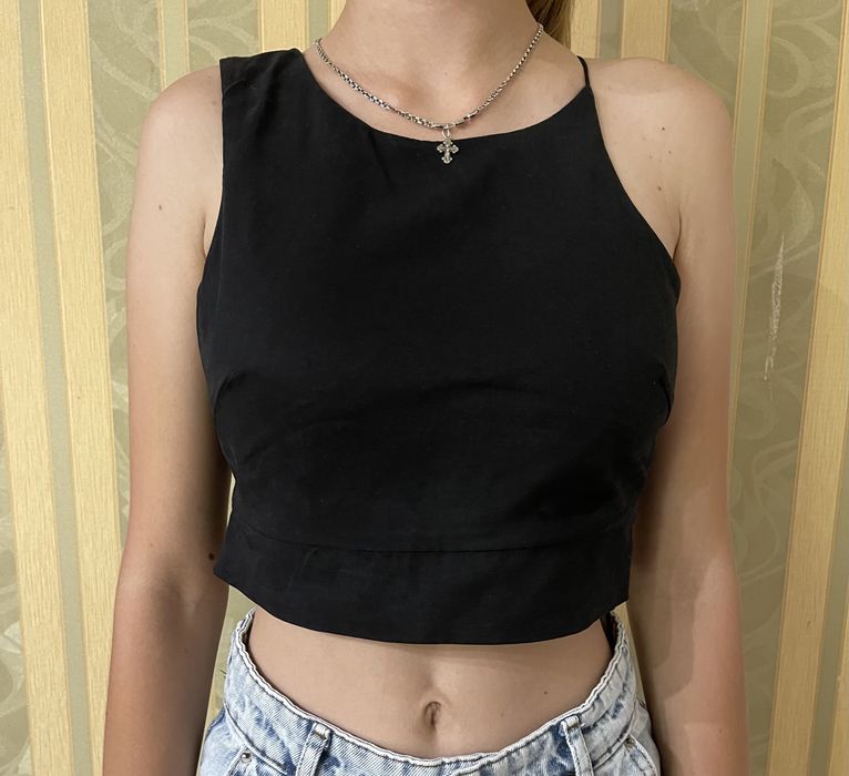 Чёрный топ от zara