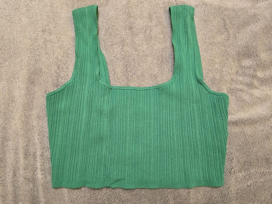 Zielony crop top H&M