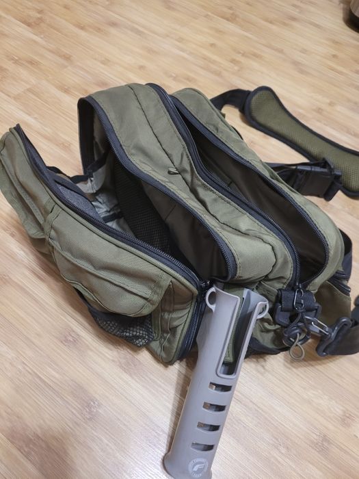 Сумка спінінгіста на пояс,тримач спінінга для ящика , ходова риболовля