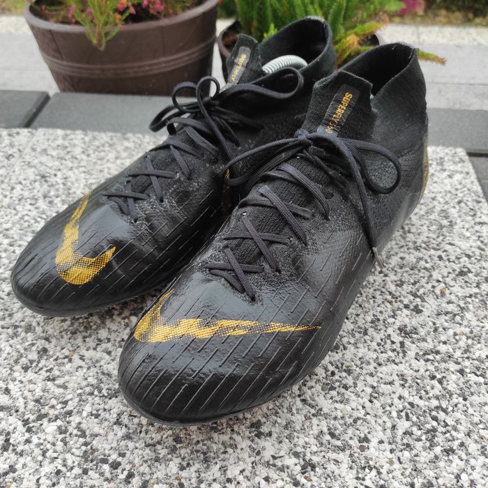 Nike Mercurial Superfly 6 Elite AG Pro Black Gold Buty Piłkarskie