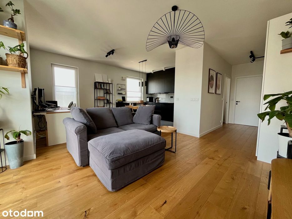 2 pok. 51,66m2 narożne, ostatnie piętro, garaż, balkon