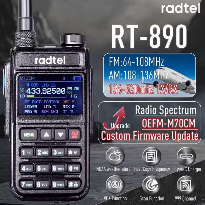 Radtel RT-890 Full Band AM/FM
