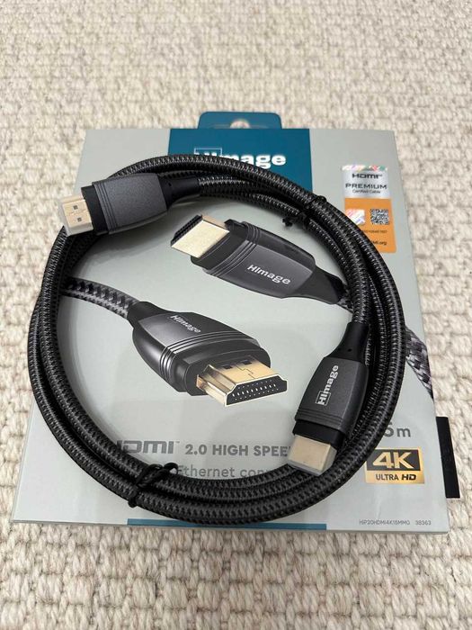 Kabel HDMI2.0 4K UHD High Speed 1,5m w oplocie - NOWY!!!