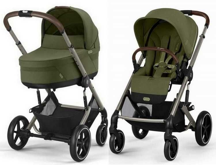 Cybex Balios S Lux Moss Green Głęboko Spacerowy 2w1 Nowy Gwarancja