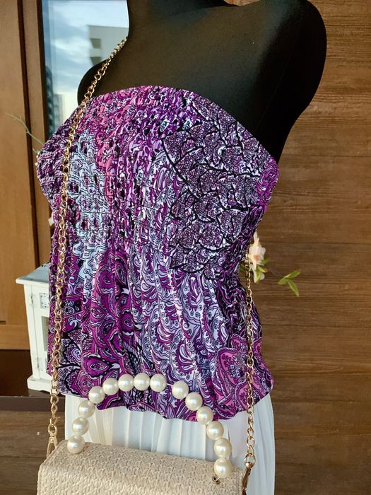 Bluzka top z odkrytymi ramionami