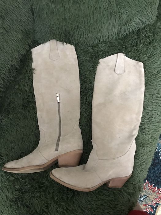 Казаки чоботи зимові світлобежеві