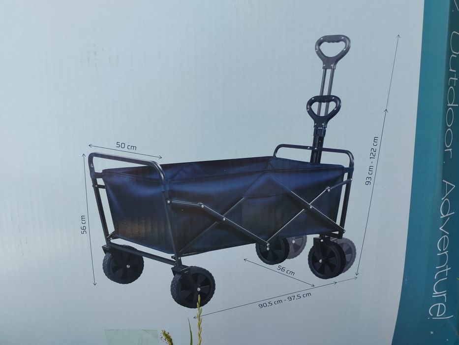 Składany wózek turystyczny / transportowy - plażowy Nowy