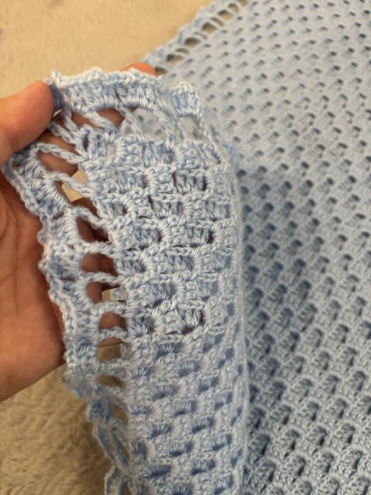 2 mantas costuradas á mão para bébé