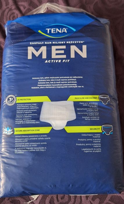 2 opakowania  TENA MEN PANTS action fit  S/M 30 sztuk