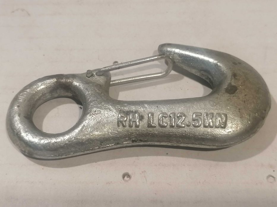 zaczep hakowy kuty 2 szt. nośność 12.5 KN