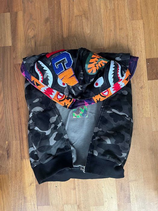 Bape Tiger Shark Full Zip Hoodie