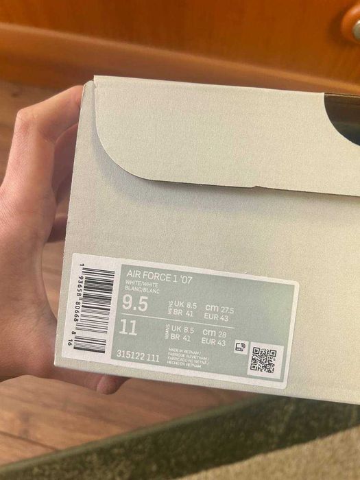 Nike Air Force 1 White (38-46) / Білі Найк Аірфорс