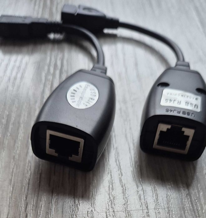 Extender USB po skrętce RJ45 CAT5 5e 6 50m LAN Extender