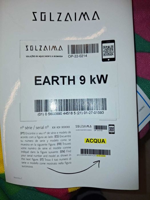 SOLZAIMA RECUPERADOR AR PELLETS E ARTH 9kW - usado