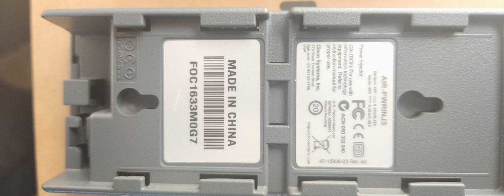 Cisco AIR-PWRINJ3 15W Aironet Power Injector