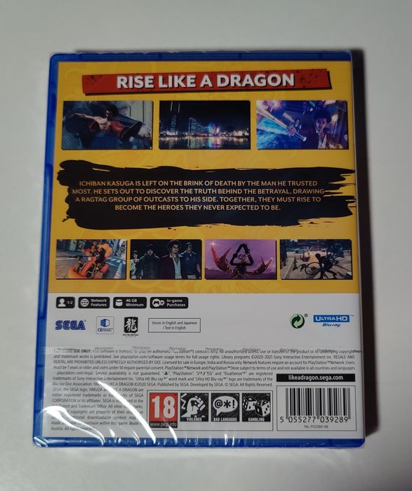 Yakuza Like a Dragon - PS5 | Novo e Selado