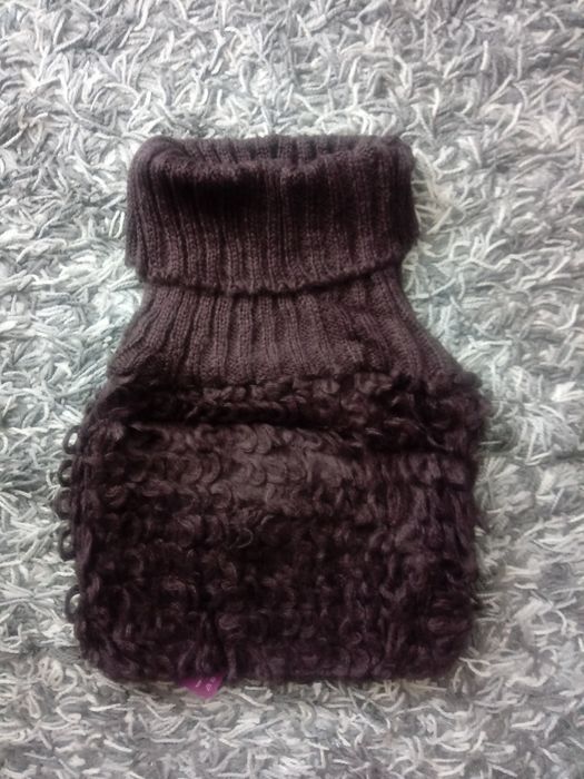 Nowy komin kołnierz tzw.fałszywy golf brązowy