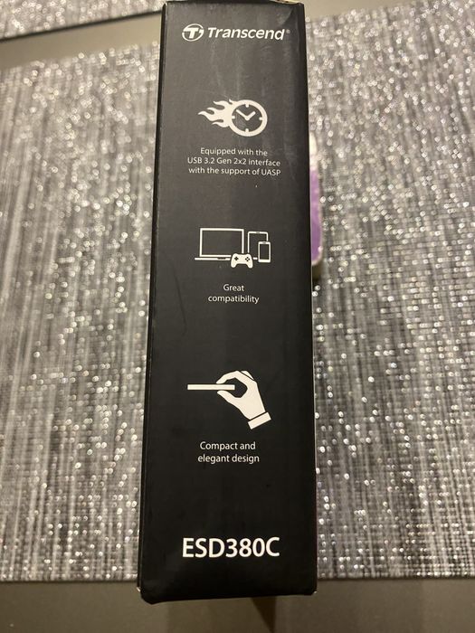 Dysk SSD 4Tb Transcend ESD380C, USB-C USB-A, szybki 2000Mb/s 5 lat gw