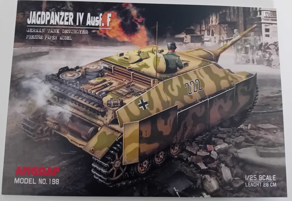 Jagdpanzer IV Ausf. F 1:25 Model Papierowy Papermodel Angraf Answer
