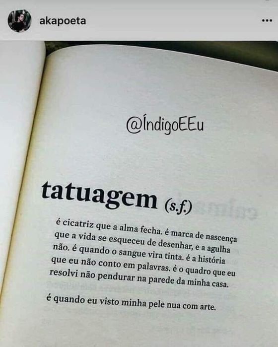 Tatuagem para gravar aquela situaçao na sua pele para sempre