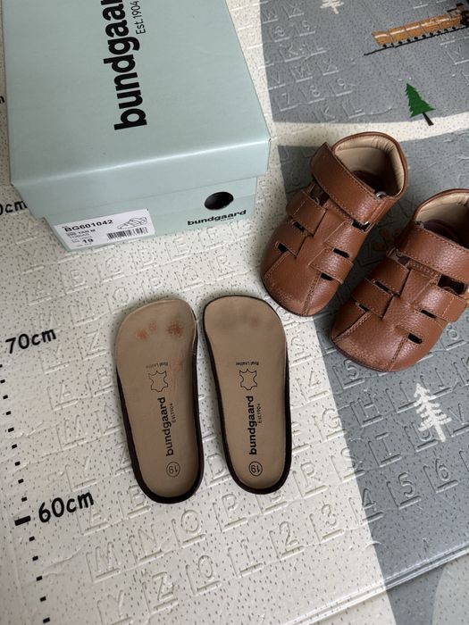 Barefoot Bundgaard 19/20 розмір 12,3 см шкіряне перше взуття на 1 рік